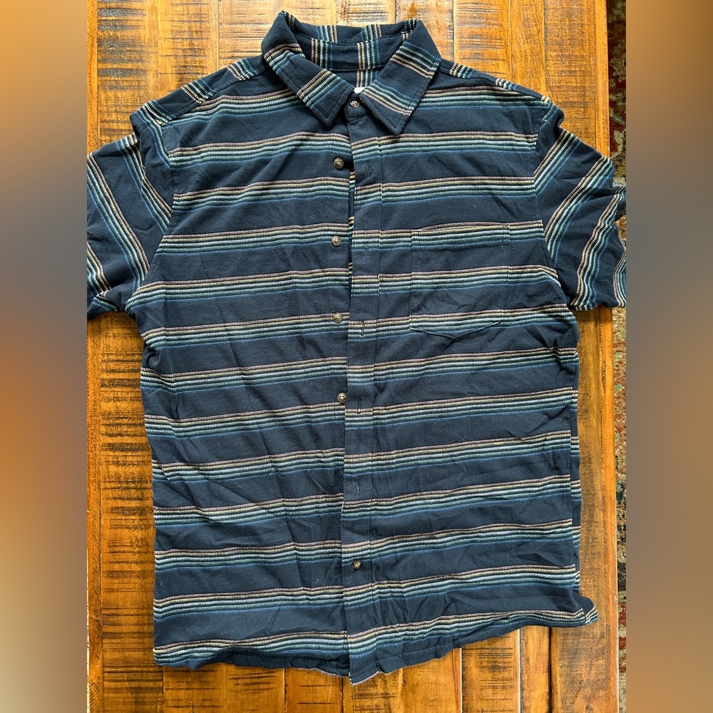 Goodfellow & Co Navy Striped Button Down Shirt